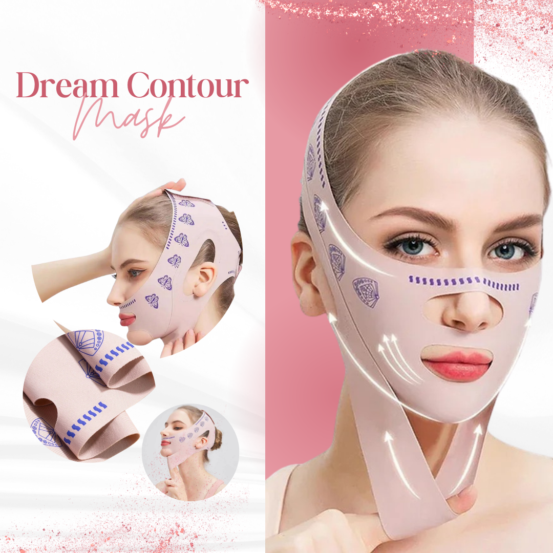 DreamContour Mask –  Máscara de Elevação Facial [Reduz a papada e faz um lifting fácial instantâneo]