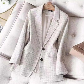 Blazer Feminino Xadrez Clássico